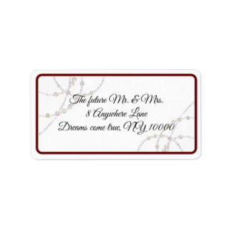 Simple Pearls Return address label