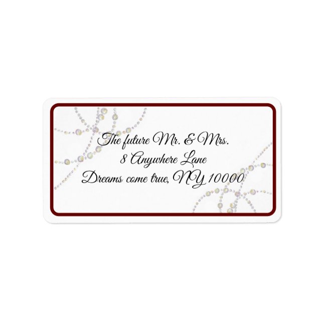 Simple Pearls Return address label (Front)
