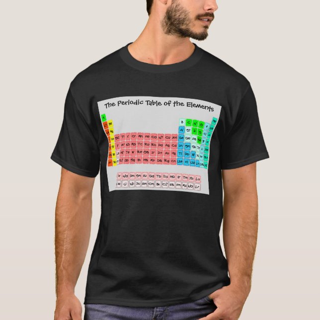 Simple Periodic Table (Handwritten Style) T-Shirt (Front)