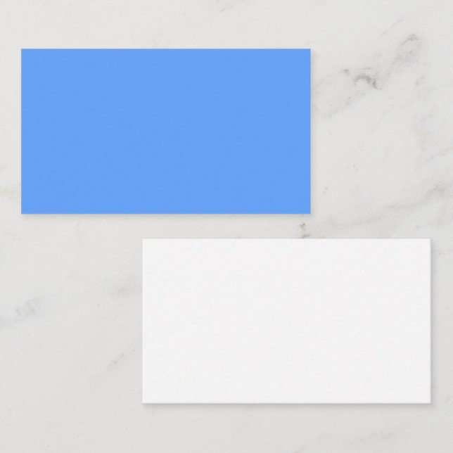 Simple Periwinkle Blue Business Card (Front/Back)
