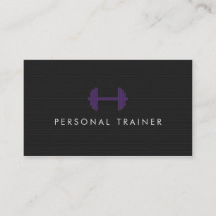 Simple Personal Trainer Fitness Business cards