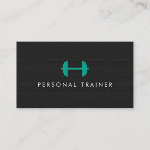 Simple Personal Trainer Fitness Business cards
