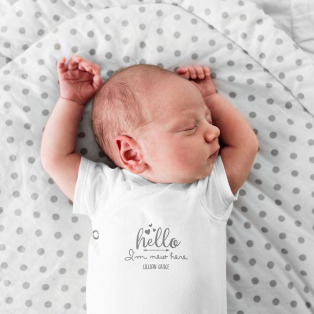 Simple Personalized Baby Bodysuit (Simple Personalized Baby Bodysuit
)