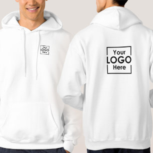 Simple Personalized Business Logo Front Back Hoodie