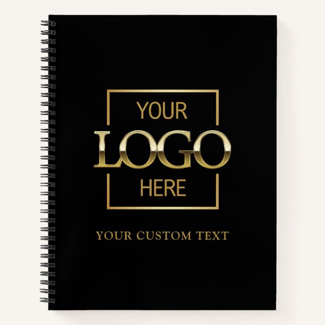 Simple Personalized Business Logo Promotional  Notebook (Front)