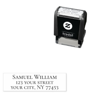 Simple personalized business stamps