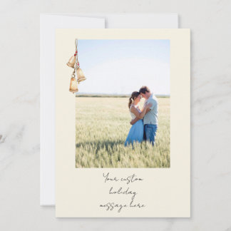 Simple Personalized Christmas Bell Card