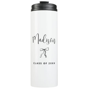 Simple Personalized Class of 2025 Graduation Thermal Tumbler