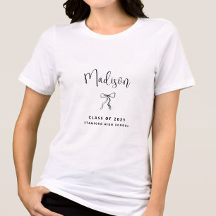 Simple Personalized Class of 2025 Graduation Tri-Blend Shirt