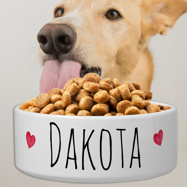 Simple Personalized Dog Water Food Ceramic Pet Bowl (Creator Uploaded)