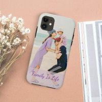 Simple personalized Family Photo iPhone Case