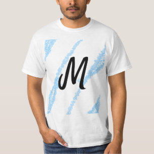Simple personalized glitter monogram baking  throw T-Shirt