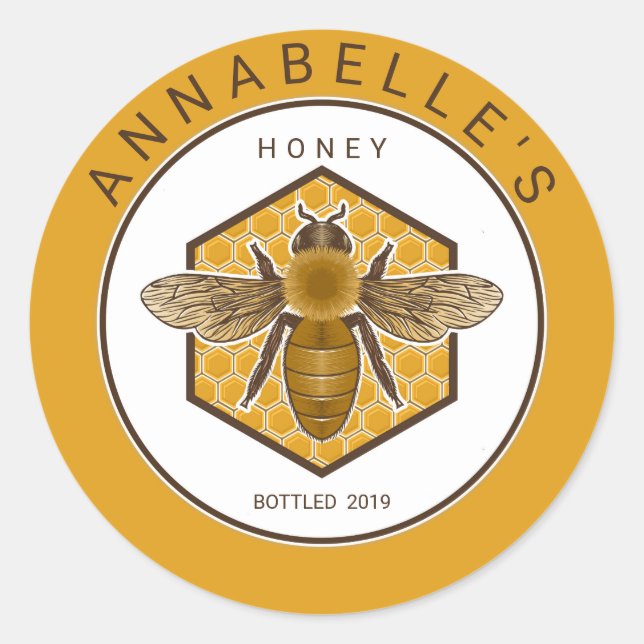 Simple Personalized Honey Label (Front)