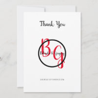 Simple Personalized Initials Wedding