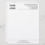 Simple Personalized Letterhead Your Company Logo<br><div class="desc">Custom Colours and Font - Personalized Your Business Letterhead with Logo - Add Your Logo - Image / Business Name - Company / Address / - Contact Information / more - Resize and move or remove and add elements / image with Customization tool. Choose font / size / colour !...</div>
