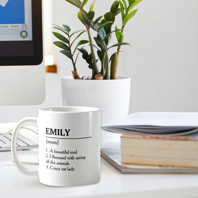 Simple Personalized name definition template Coffee Mug (Creator Uploaded)