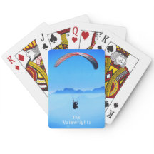 Simple Personalized Paragliding Photo on Blue Sky