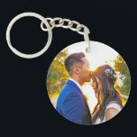 Simple Personalized Photo and Text Photo Keychain<br><div class="desc">Capture your most precious memories and carry them wherever you go with our Simple Personalized Photo and Text Photo Keychain. Designed to combine style, functionality, and a personal touch, this custom keychain makes a meaningful gift for yourself or someone special. Featuring high-quality materials and a sleek, durable design, this keychain...</div>