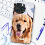 Simple Personalized Photo Name  iPhone 13 Pro Case<br><div class="desc">Now you can carry your best friend with you wherever you go with this custom photo iPhone case . This photo with personalized name design is trendy, elegant, cool and cute. Customize with your favourite photo and your name to personalize . Perfect for pet dog photo, family photo, or kids...</div>