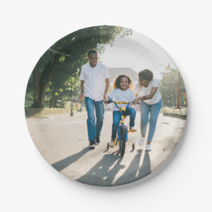 Simple Personalized Photo Paper Plate