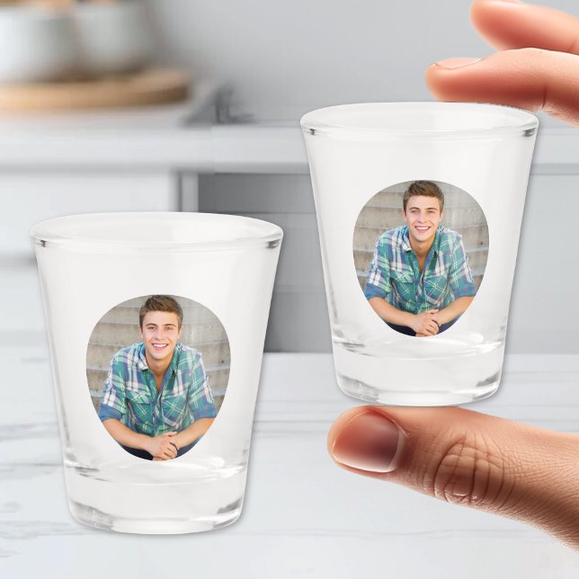 Simple Personalized Photo Shot Glass (Simple Personalized Photo Shot Glass )