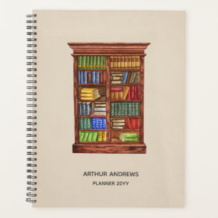 Simple Personalized Planner   Book Lover