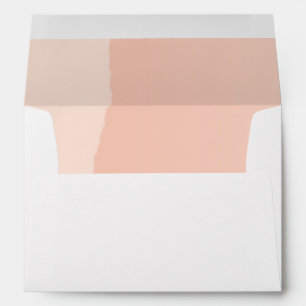 Simple Personalized Rose Blush Wedding Envelope