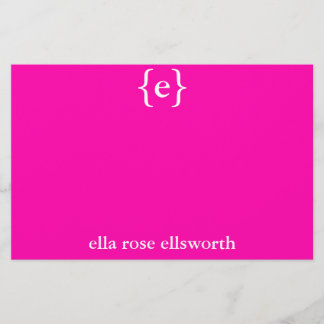 Simple Personalized Stationary Stationery
