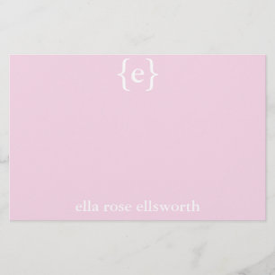 Simple Personalized Stationary Stationery