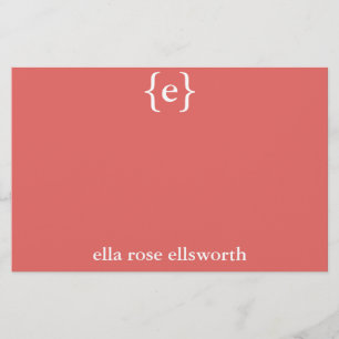 Simple Personalized Stationary Stationery