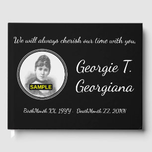 Simple & Personalized Sympathy Guestbook