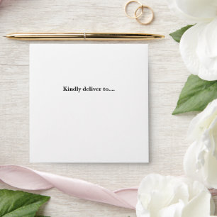 Simple personalized wedding Envelope