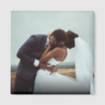 Simple Personalized Wedding Newlywed Photo Magnet<br><div class="desc">Simple Personalized Wedding Photo magnet</div>