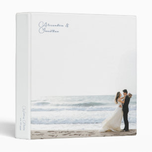 Simple Personalized Wedding Photo Album Binder
