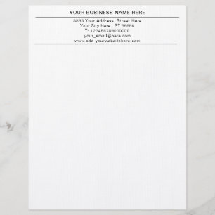 Simple Personalized Your Company Office Letterhead
