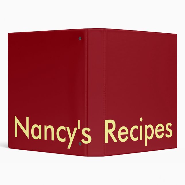 SIMPLE PERSONNALISÉ CLASSEUR DE RECETTE DE 3 ANNEA (Arrière-plan)