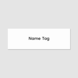 Simple Personnalisé | Étiquette de nom Classique