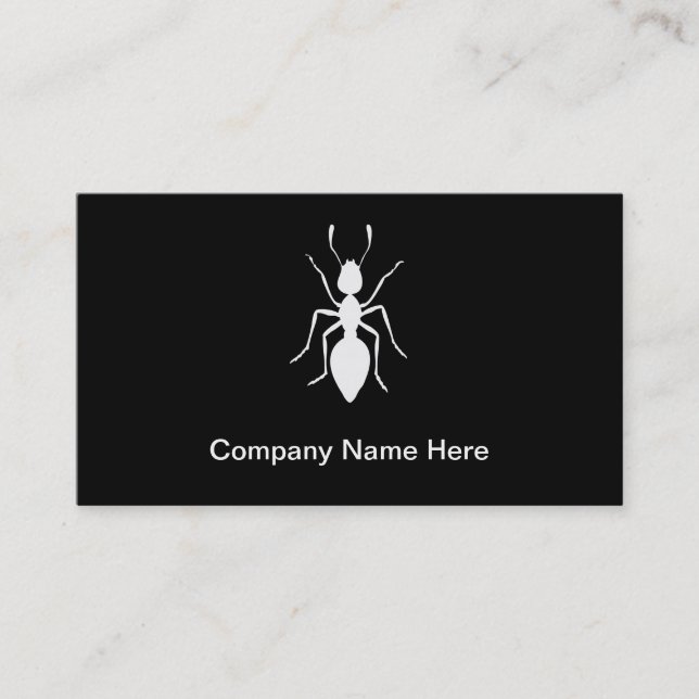 Simple Pest Control Business Cards (Front)