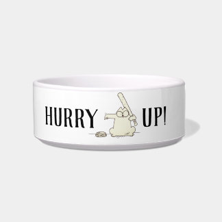 Simple Pet Dog Personalized Food Water Ceramic Bow Bowl