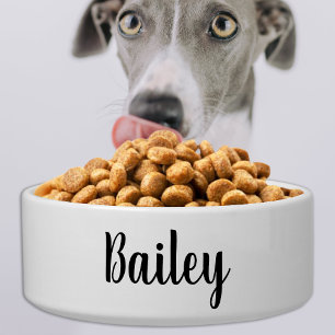 Simple Pet Dog Personalized Name Food Water