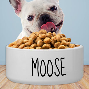 Simple Pet Personalized Food Water Dog Ceramic Bowl