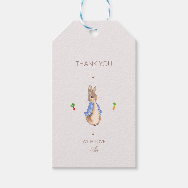 Simple Peter the Rabbit Gift Tags (Front)