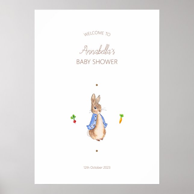 Simple Peter the Rabbit Poster (Front)