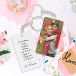 Simple Photo and Text Message Mothers Day Keychain<br><div class="desc">Keep love close every day with the Simple Photo and Text Message Mothers Day Keychain. This clean modern design lets you add a favorite photo and a personal message to create a gift that feels real and meaningful. Perfect for Moms who love keepsakes they can actually use. It is incredibly...</div>