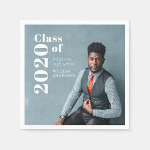 Simple Photo Bold Photo Graduation Paper Napkin