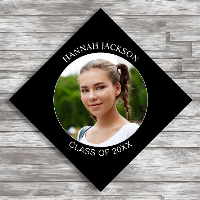 Simple Photo  Class of 20xx Graduation Cap Topper (Creator Uploaded)