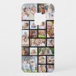 Simple Photo Collage 19 Photos Custom Colour Case-Mate Samsung Galaxy S9 Case<br><div class="desc">Create your own photo collage cell phone case with this easy-to-use template for 19 pictures in a variety of shapes and sizes against an editable black background. PHOTO TIP: Pre-crop your photos into similar shapes and/or have the subjects in the centre BEFORE uploading and use the CHANGE tab in the...</div>