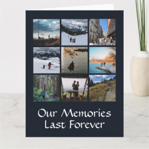 Simple Photo Collage Custom Greeting Card