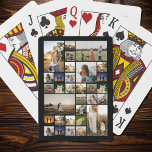 Simple Photo Collage Custom Playing Cards<br><div class="desc">Simple Photo Collage Custom Colour Personalized Playing Cards. Easily add your photos and adjust colours for custom playing cards</div>