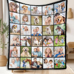 Simple Photo Collage Personalized 30 Picture Fleece Blanket<br><div class="desc">Cozy Memories Photo Collage Blanket Wrap yourself in warmth and cherished memories with our Cozy Memories Photo Collage Blanket. This beautifully crafted blanket is designed to showcase 30 of your favourite photos, making it the perfect personalized keepsake for any occasion. Key Features Modern and Simple Design: Our blanket features a...</div>